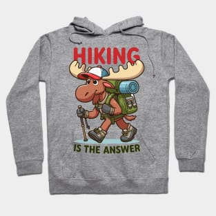 Moose Hiking Adventure Hoodie